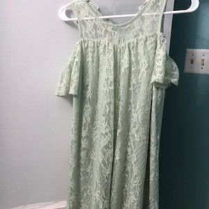 Altar'd State Lace Dress Mint Green Size S